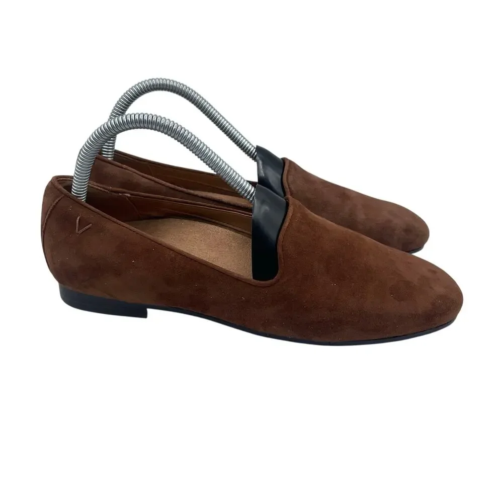 Vionic Willa II Slip On Flats Suede Brown Comfort Casual Womens 7.5